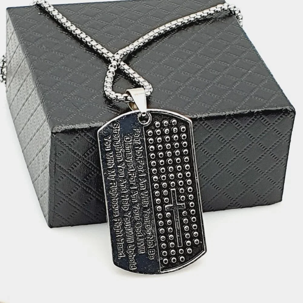 ❤️Soldiers famous Egypt Scripture Necklace, N90201P131
